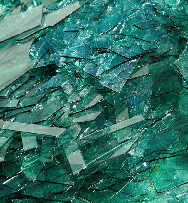 Recycled glass